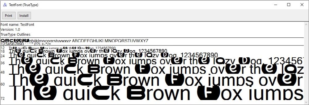 The Resultant Font